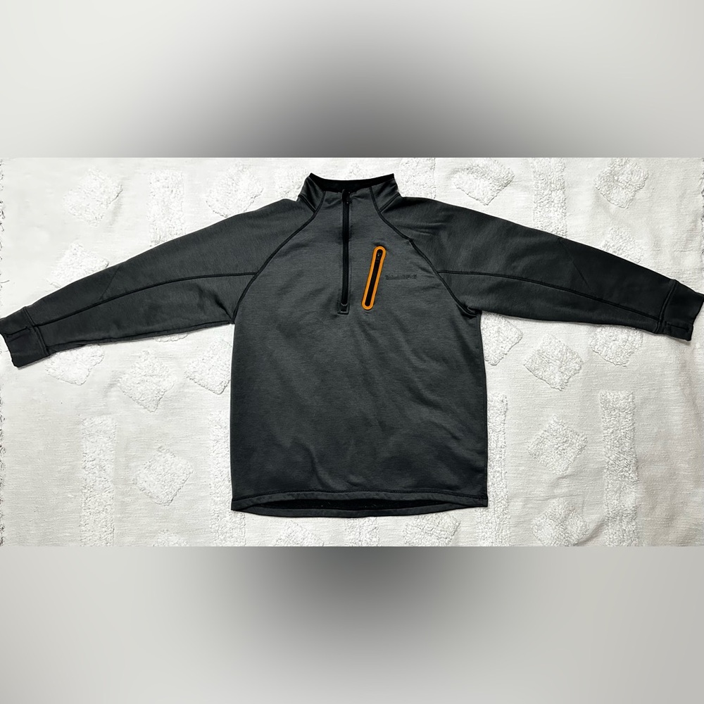 Timberland PRO Black and Orange Athletic Fit Pullover